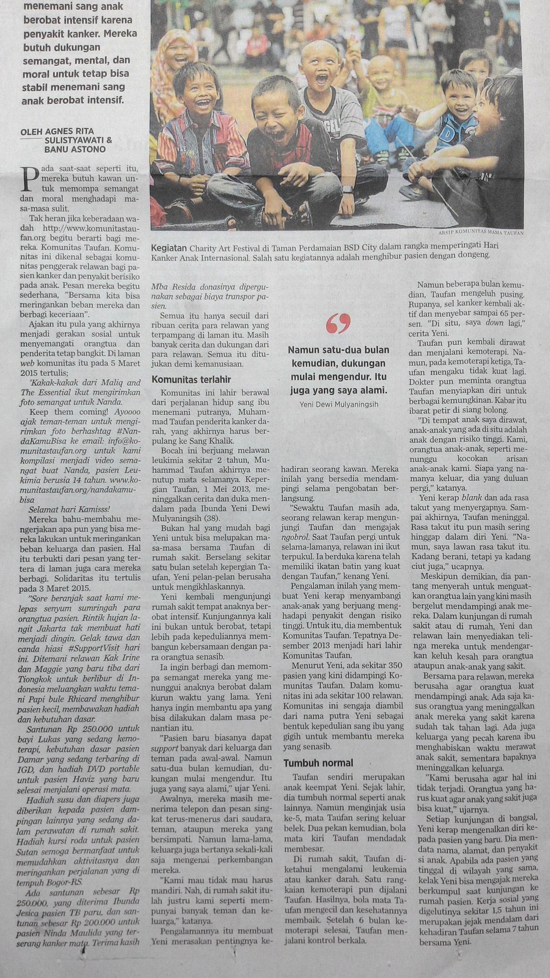 web2_2015.03.10_Kompas_Teras_Kita_Solidaritas_untuk_Meringankan_Beban__Yayasan_Komunitas_Taufan_Relawan_untuk_Pasien_Kanker_Anak_P_20150310_110812