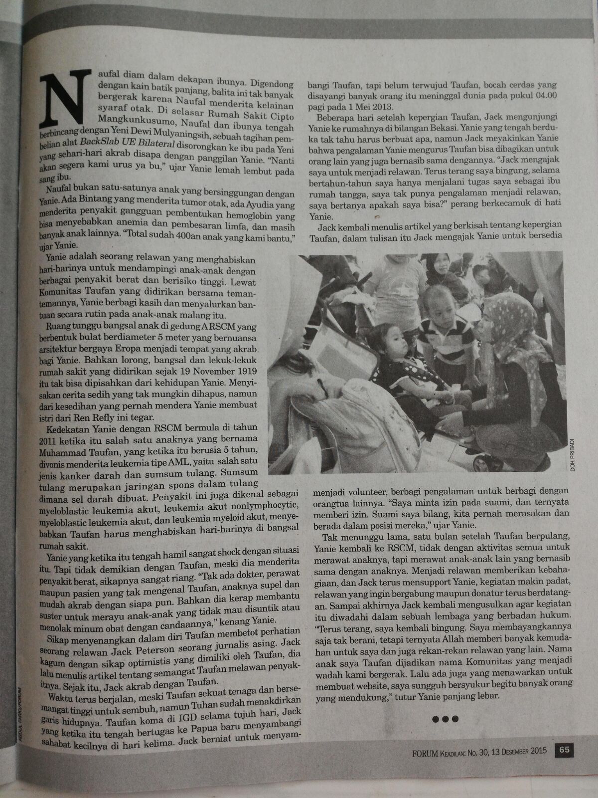 Forum_Keadilan_20151213_Yeni_Dewi_Mulyaningsih__Komunitas_Taufan_Berbagi_Kasih_dari_Balik_Bangsal_02