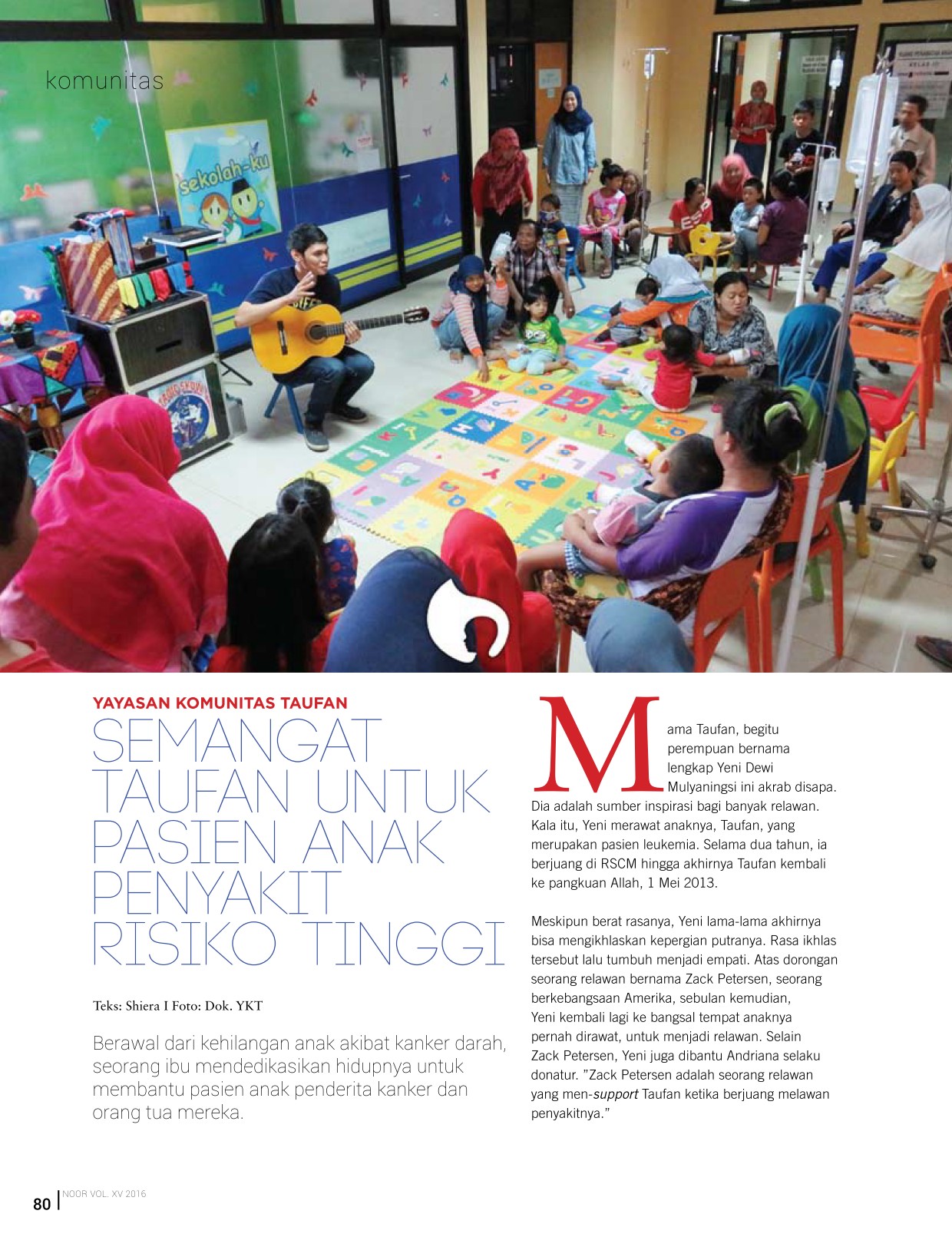 201606_Komunitas_Taufan_di_Majalah_NOOR_Semangat_Taufan_untuk_Pasien_Anak_Penyakit_Resiko_Tinggi_1